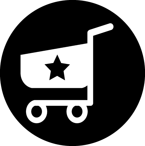 shopping cart trolley icon sign