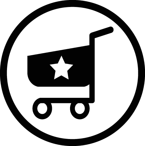 shopping cart trolley icon sign