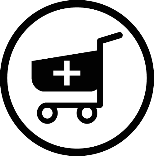 shopping cart trolley icon sign