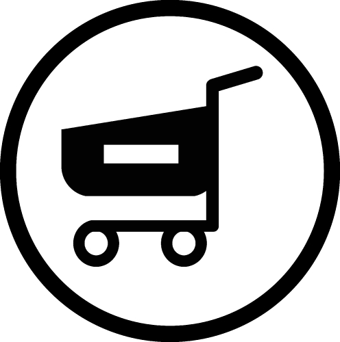 shopping cart trolley icon sign