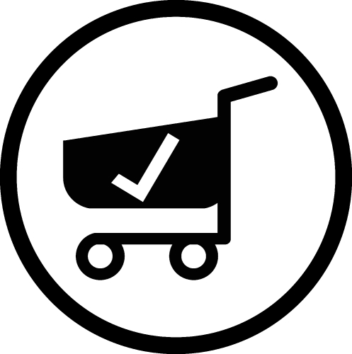 shopping cart trolley icon sign