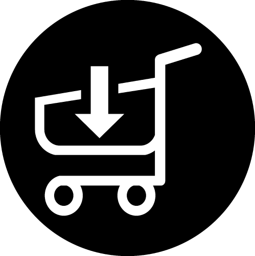 shopping cart trolley icon sign