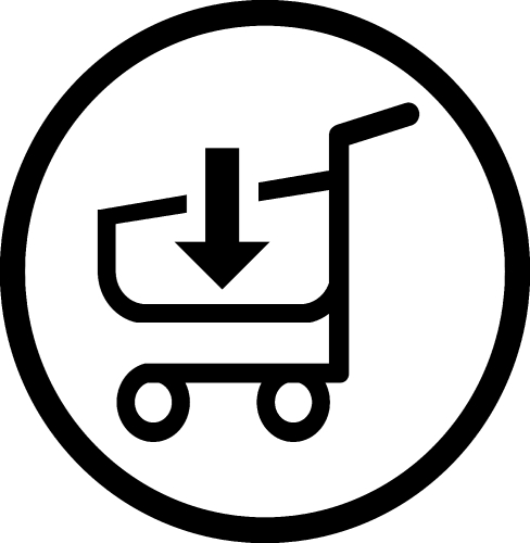 shopping cart trolley icon sign