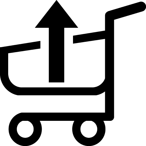 shopping cart trolley icon sign