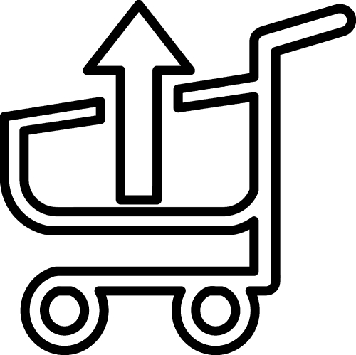 shopping cart trolley icon sign