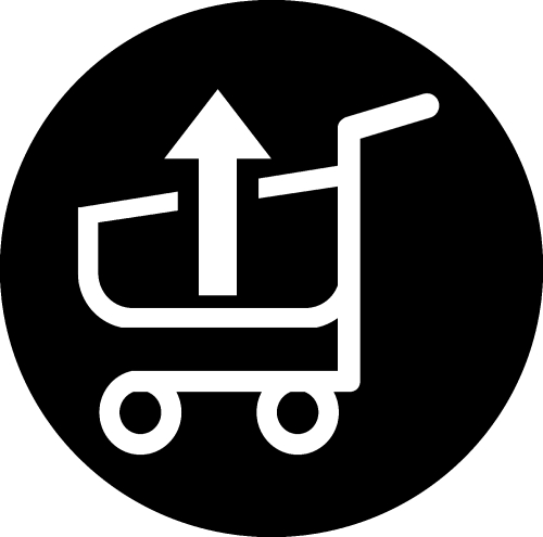 shopping cart trolley icon sign