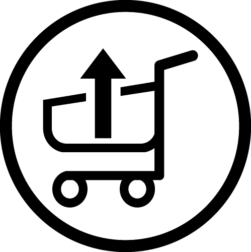 shopping cart trolley icon sign