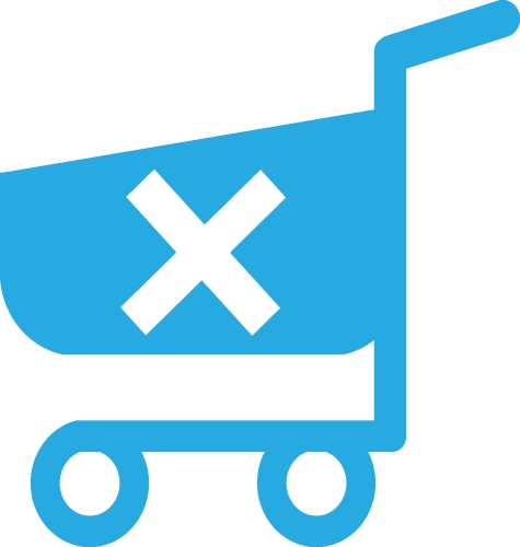 Shopping cart trolley icon sign design