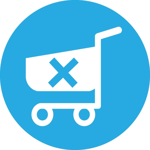 Shopping cart trolley icon sign design