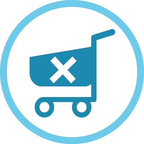 Shopping cart trolley icon sign design