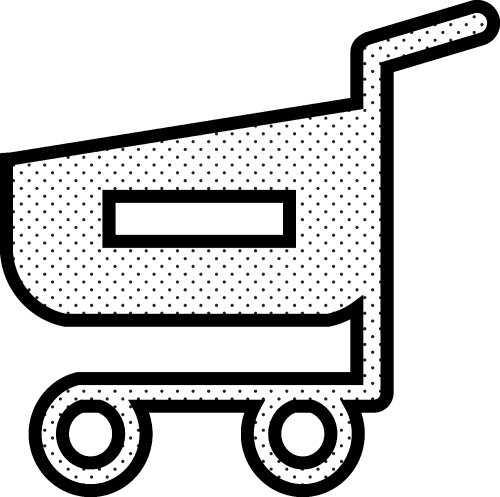 Shopping cart trolley icon sign design