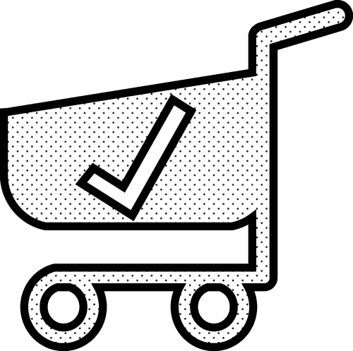 Shopping cart trolley icon sign design