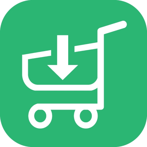 Shopping cart trolley icon sign design