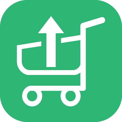 Shopping cart trolley icon sign design