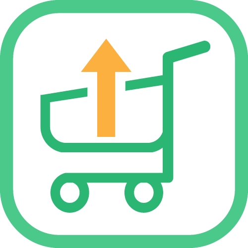 Shopping cart trolley icon sign design