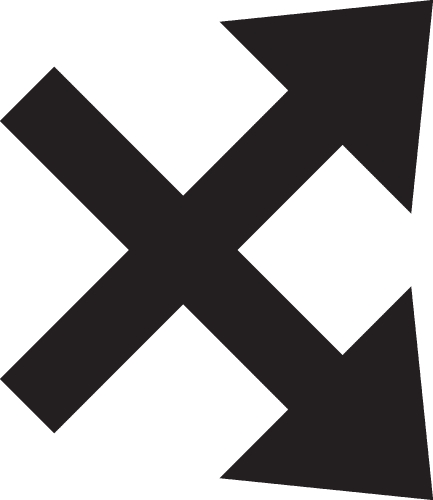 shuffle icon sign design