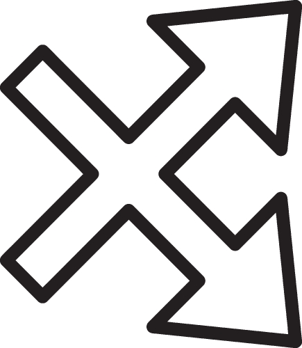 shuffle icon sign design
