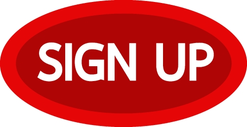 Sign up  button sign design