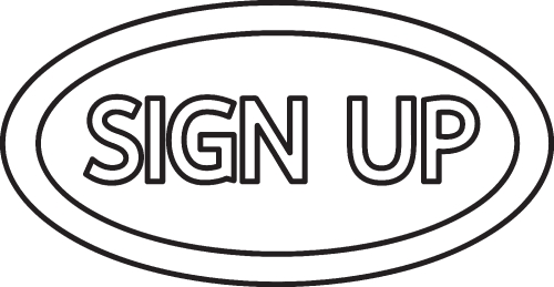 Sign up  button sign design