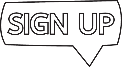 Sign up  button sign design