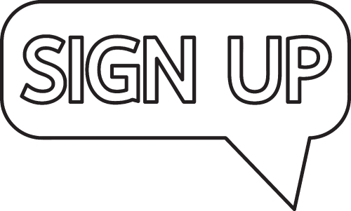 Sign up  button sign design