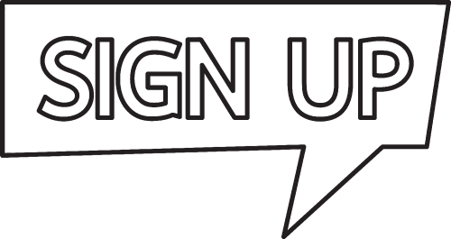 Sign up  button sign design