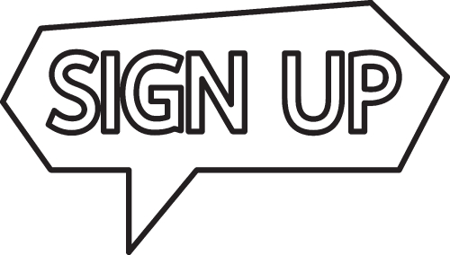 Sign up  button sign design