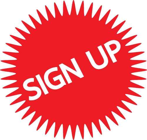 Sign up  button sign design