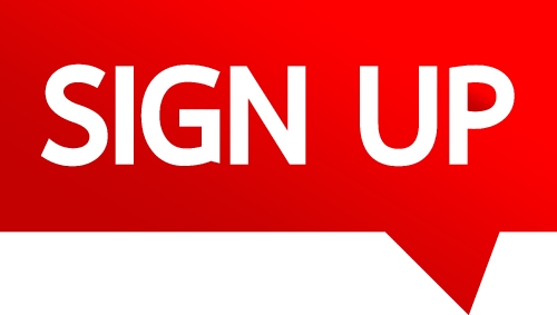 Sign up  button sign design