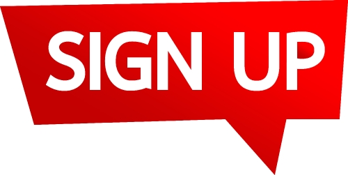 Sign up  button sign design