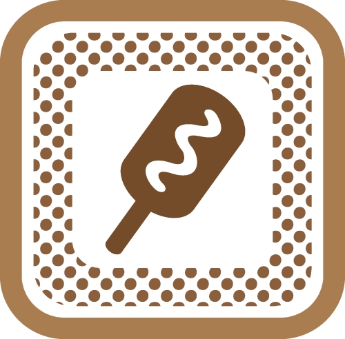 Simple  ice cream icon sign design