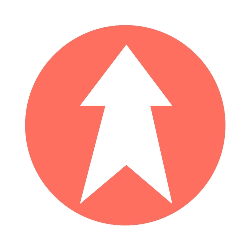 simple arrow sign icon