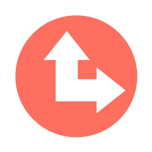 simple arrow sign icon