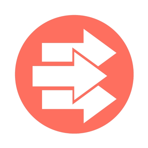 simple arrow sign icon