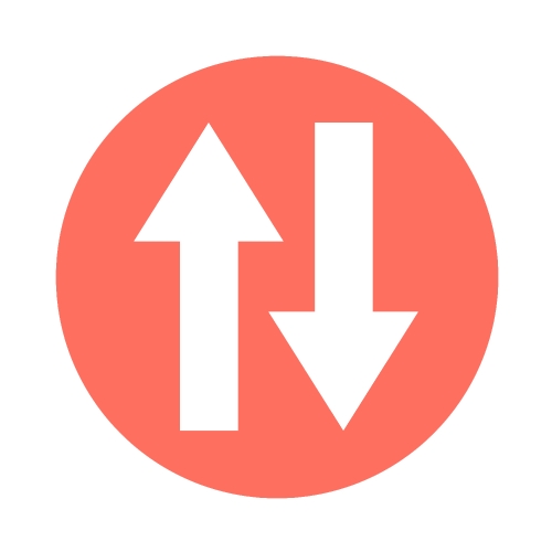 simple arrow sign icon