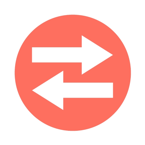 simple arrow sign icon