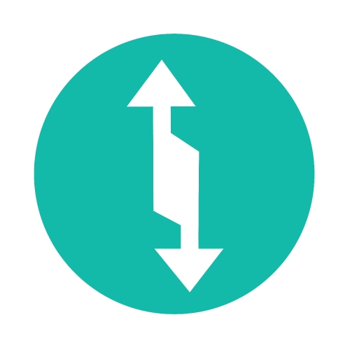 simple arrow sign icon