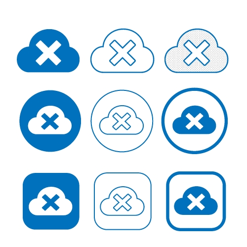 Simple Cloud icon sign for web and app