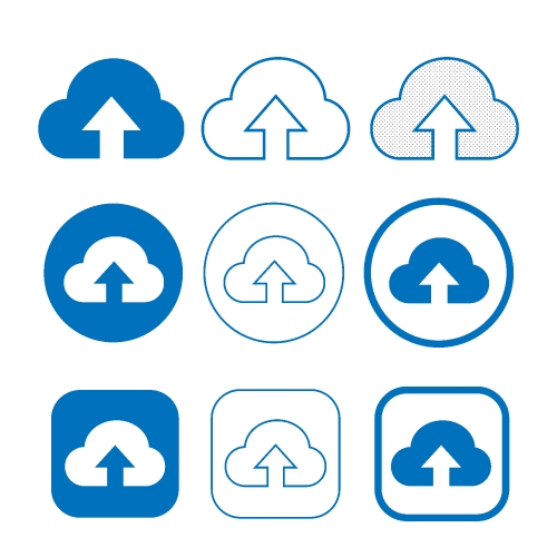 Simple Cloud icon sign for web and app