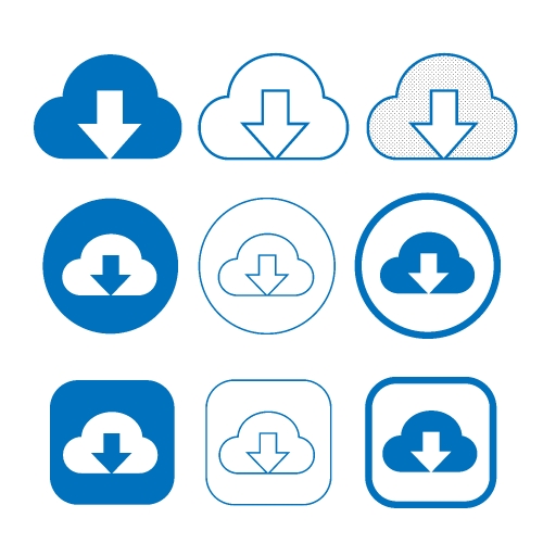 Simple Cloud icon sign for web and app