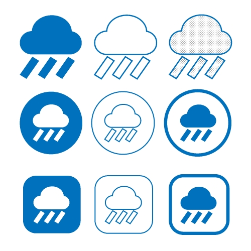 Simple Cloud icon sign for web and app