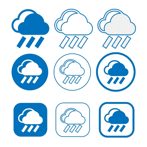 Simple Cloud icon sign for web and app