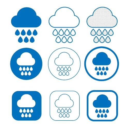 Simple Cloud icon sign for web and app