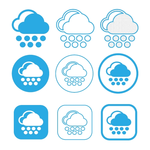Simple Cloud icon sign symbol