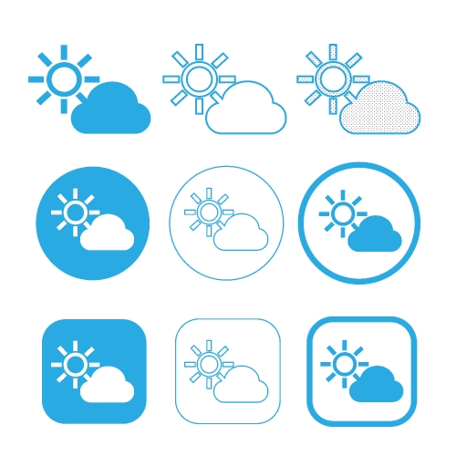 Simple Cloud icon sign symbol