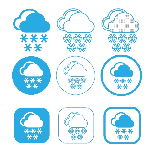 Simple Cloud icon sign symbol