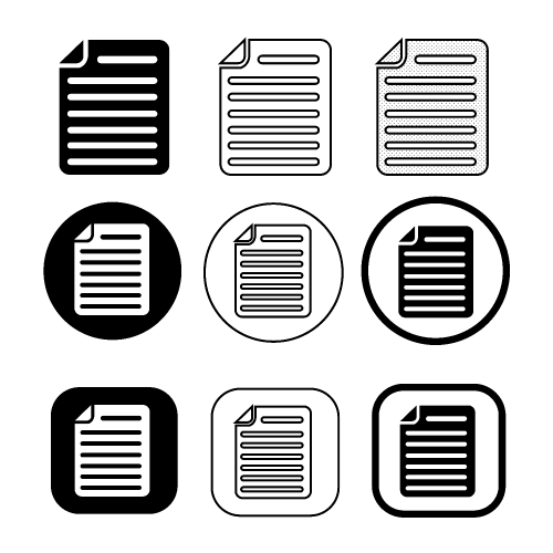 simple Document file icon. Paper doc sign