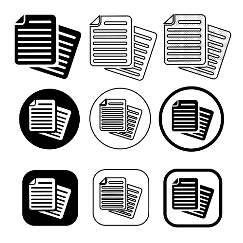 simple Document file icon. Paper doc sign