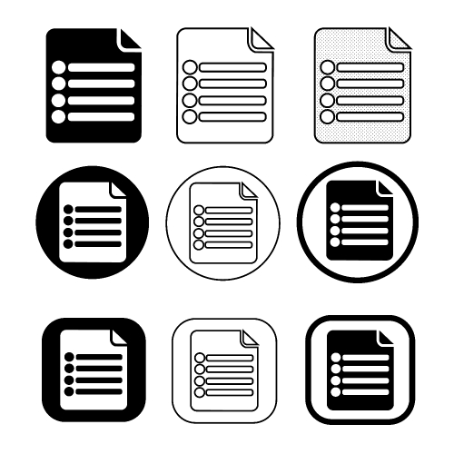 simple Document file icon. Paper doc sign