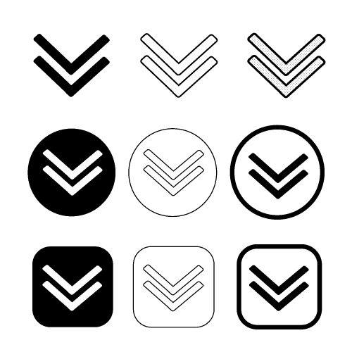 Simple download icon sign design